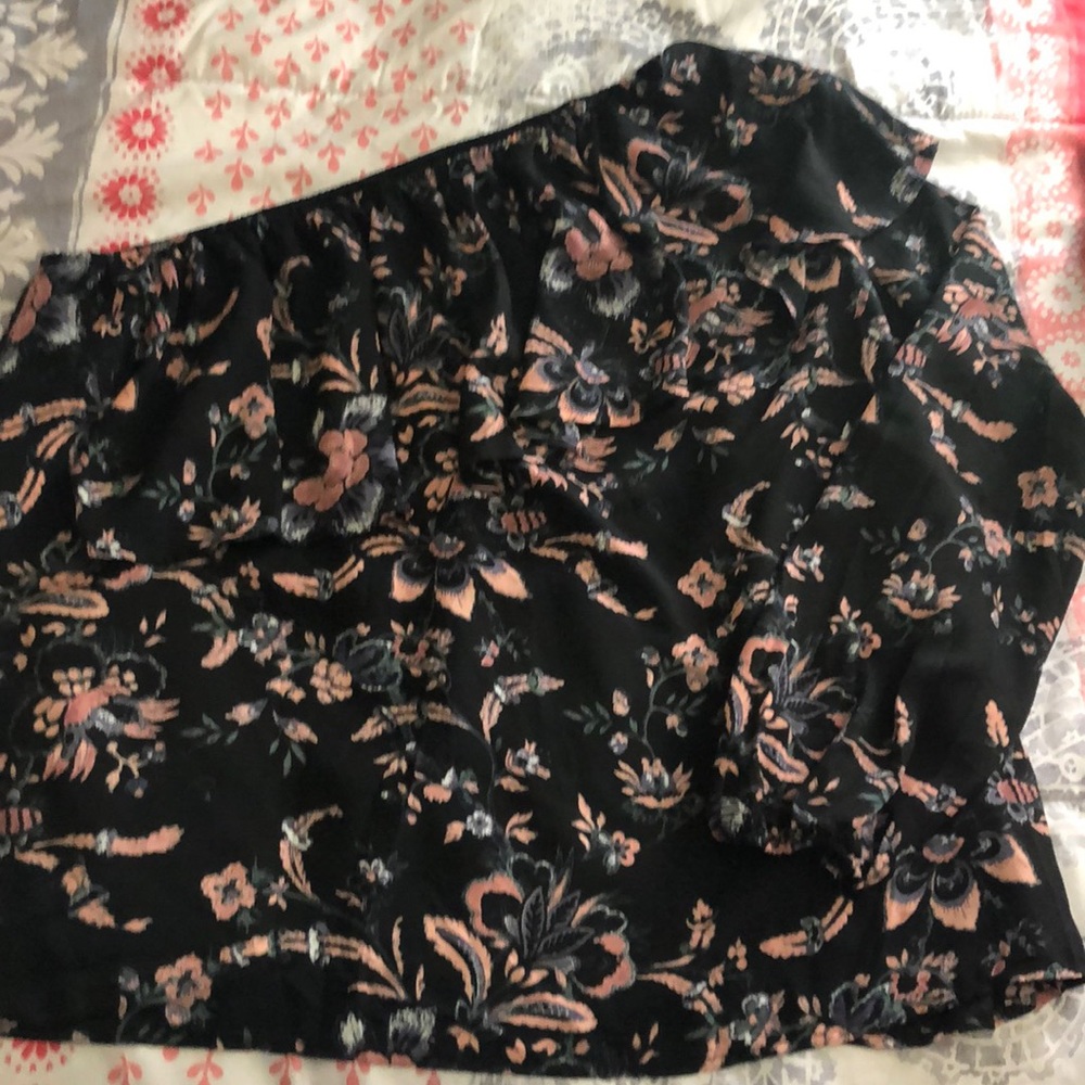 Off the shoulder one sleeve blouse